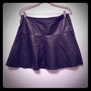 Leather mini skirt - flirty and sassy fun